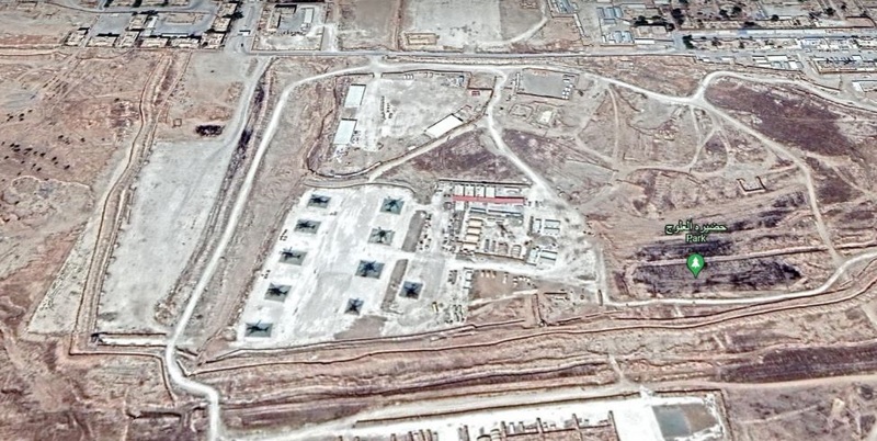موقع قاعدة الشدادي الأميركية - earth.google