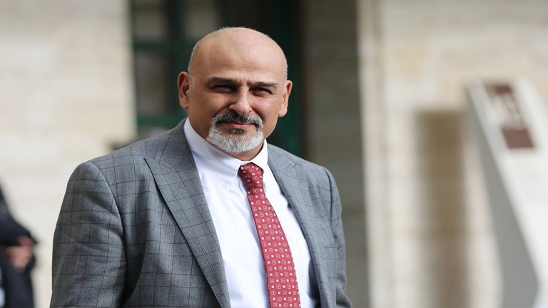جمال سليمان خلال إحدى جولات اللجنة الدستورية - أرشيف، جنيف